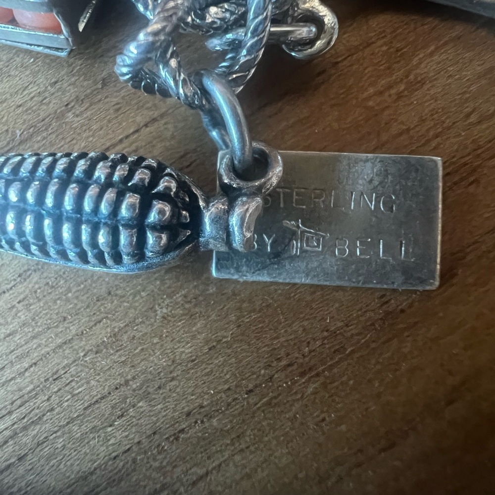 Sterling silver charm bracelet - Picture 2 of 7
